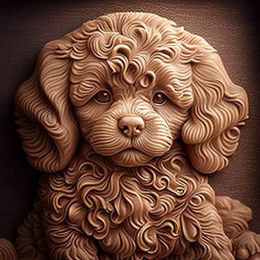 3D model Boy poodle famous animal (STL)